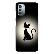 Чохол з принтом для Nokia G11 (AlphaPrint) Модні коти (Силует котика)