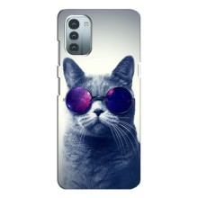 Чохол з принтом для Nokia G11 (AlphaPrint) Модні коти (Стильний кіт)