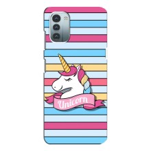 Чохол для Нокіа Дж11 - (Єдинорожки - Новинки) (AlphaPrint) (Unicorn)