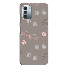 Чохол з малюнком кіт на Nokia G11 (Лапи і вуса)
