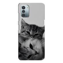 Чохол з малюнком кіт на Nokia G11 (Пара котів)