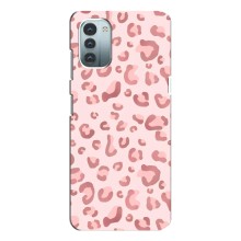 Чохол з розовим принтом для Nokia G11 (Рожевий леопард)