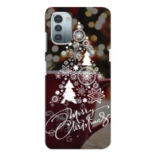 Різдвяні Чохли для Nokia G11 (VPrint) (Ялинка яскрава)