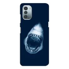Силиконовый бампер с картинкой животных для Nokia G11 (Пасть Акулы)