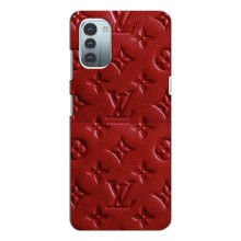 Текстурный Чехол Louis Vuitton для Нокиа Джи 11 – Красный ЛВ