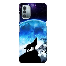 Захисні чохли для Нокіа Дж11 (AlphaPrint) (ХІТ продаж) ВОВК (Вовк на місяць)