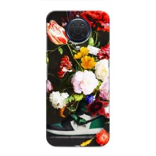 Брендновые Чехлы для Nokia G20 - (PREMIUMPrint) (Nike цветы)