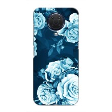 Чехлы (ART) Цветы на Nokia G20 (VPrint) (Блактині бутони)