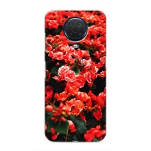Чохли з квітами для Nokia G20 (VPrint) (Квіти червоні)