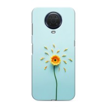 Чохли з квітами для Nokia G20 (VPrint) (Жовта квітка)