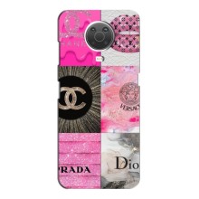 Чохол (Dior, Prada, YSL, Chanel) для Nokia G20 (Модніца)