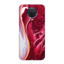 Чохол для Нокіа Джи20 - з принтом (Дизайнерські) (AlphaPrint) (Мрамор червоний)