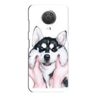 Бампер для Nokia G20 с картинкой "Песики" – Собака Хаски