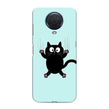 Чехол с принтом для Nokia G20 (AlphaPrint) Модные коты – Падающий кот