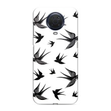 Чохол з пташками на Nokia G20 (VPrint) (Ластівки)