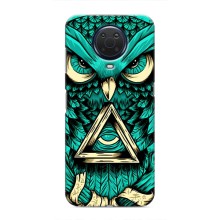 Чохол з пташками на Nokia G20 (VPrint) (Сова з оком)