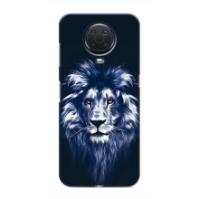Чохол з картинкою ЛЕВ для Nokia G20 (VPrint) (Синій Лев)