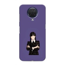 Чохли Венсдей на Nokia G20 Уенсдей (AlphaPrint) (Венздей у чорному)