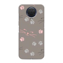 Чохол з малюнком кіт на Nokia G20 (Лапи і вуса)
