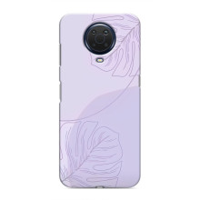 Чохол квітковий дизайн для Nokia G20 – Монстера фіолетова