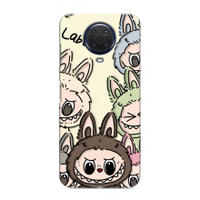Чехол с Лабубу на Nokia G20 – Коллаж Лабубу