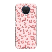 Чохол з розовим принтом для Nokia G20 (Рожевий леопард)