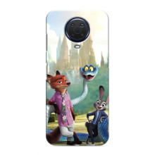 Чехол Зоотрополіс на Nokia G20 – Ник Джуди и змея