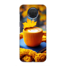 Чохол з унікальним дизайном 'Осінь з кавою' для Nokia G20 – Кава з жовтим