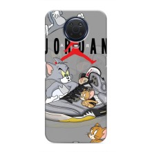 Силиконовый Чехол Nike Air Jordan на Нокиа Джи 20 (Air Jordan)