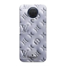 Текстурный Чехол Louis Vuitton для Нокиа Джи 20 (Белый ЛВ)