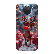 Яскравий чохол для Nokia G20 з Зимові Оленята – Олень серед подарунків