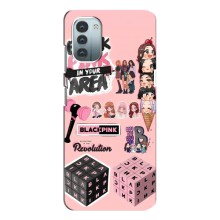 Чехлы с картинкой для Nokia G21 (BLACK PINK коллаж)