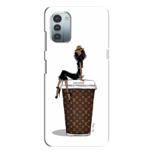 Чехлы Луи Витон для Nokia G21 (AlphaPrint - LOUIS VUITTON) (кофе LOUIS VUITTON)