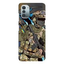 Чехлы с картинкой ЗСУ для Nokia G21 (AlphaPrint) – Воин ВСУ