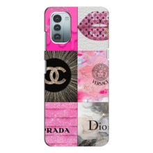 Чехол (Dior, Prada, YSL, Chanel) для Nokia G21 (Модница)