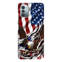 Чехол Флаг USA для Nokia G21 (Флаг USA)