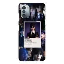 Чохли Венсдей на Nokia G21 Уенсдей (AlphaPrint) (колаж Венздей)