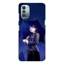 Чохли Венсдей на Nokia G21 Уенсдей (AlphaPrint) (Венздей з парасолькою)