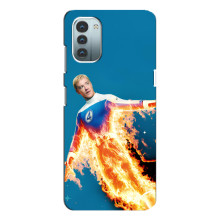 Чехол с принтом Фантастическая четверка для Nokia G21 – Человек-Факел
