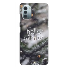 Новогодние, Праздничные Чехлы для Nokia G21 - 2024 год (Hello winter)