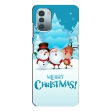 Рождественские Чехлы для Nokia G21 (VPrint) (Merry Christmas)