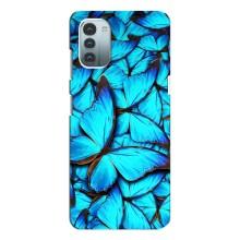 Силіконовий бампер з картинкою звірів для Nokia G21 (Крила метеликів)