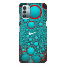 Силиконовый Чехол на Nokia G21 с картинкой Nike – Найк зеленый