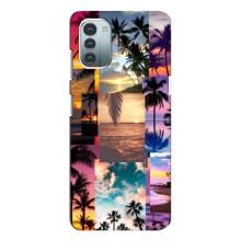 Силиконовый чехол с КАРТИНКАМИ лето для Nokia G21 (AlphaPrint) – Летний отпуск