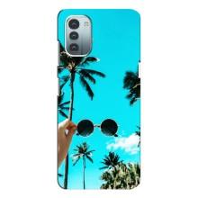 Силиконовый чехол с КАРТИНКАМИ лето для Nokia G21 (AlphaPrint) – Взгляд лето