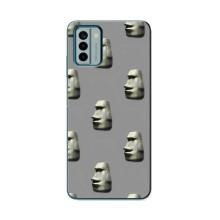 Бампер з принтом Меми для Nokia G22 – Кам'яна особа