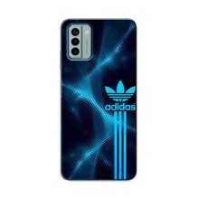 Чохли Адидас для Nokia G22 (AlphaPrint) (Синій Адідас)