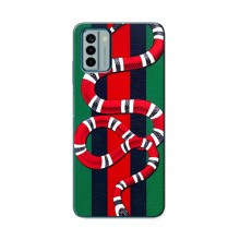 Чохли  GUCCI для Нокіа G22 (AlphaPrint) (Gucci змія)