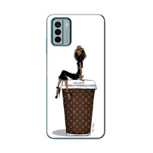 Чехлы Луи Витон для Nokia G22 (AlphaPrint - LOUIS VUITTON) (кофе LOUIS VUITTON)