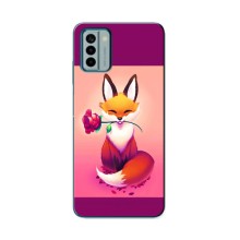 Чохли з картинкою Лисичка для Nokia G22 (VPrint) (Лиса з трояндою)